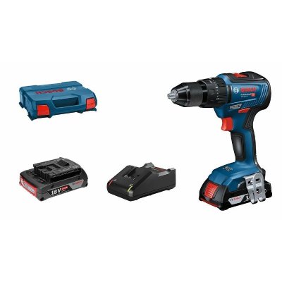 BOSCH  1 Perceuse Visseuse &Agrave; Percussion Gsb 18v-55, Chargeur Gal 18v-40