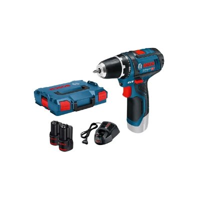 BOSCH  1 Perceuse-visseuse Gsr 12v-15 Avec 2 Batteries 2,0 Ah 