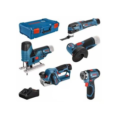 BOSCH  12v pack outillage &eacute;lectr. Gsr+gop+gho+gws+gst DFX-616968