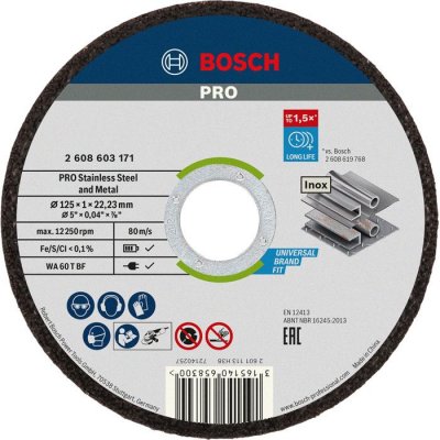 BOSCH  25 Disques &Agrave; Tron&ccedil;onner Standard For Inox