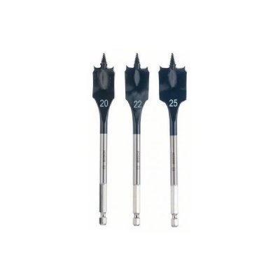 BOSCH  2608587011 Assortiment De M&egrave;ches Plates Self Cut Speed &Oslash; 20/22/25 Mm