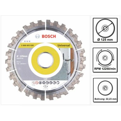 BOSCH  - 2608603630 Disque &agrave; tron&ccedil;onner diamant&eacute; Best for Universal