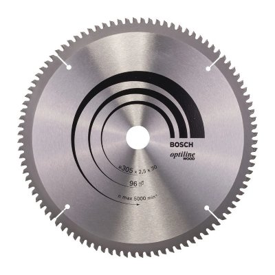 BOSCH  2608640442 Accessoire Optiline Bois Lame De Scie Circulaire 305 X 30 X 2,5 Mm, 96