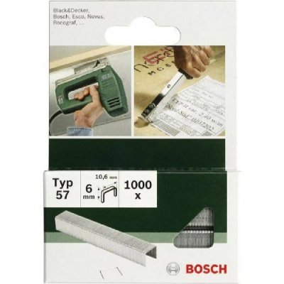 BOSCH  2609255834 Set De 1000 Agrafes &agrave; Fil Plat Type 51 Largeur 10 Mm Epaisseur 1 Mm Longueur 14 Mm