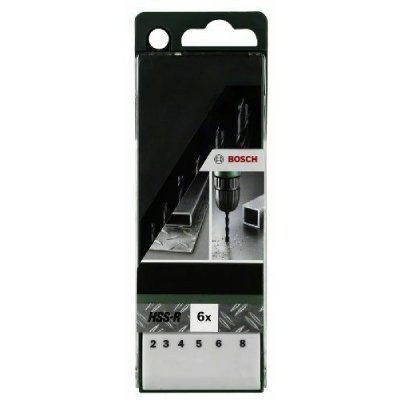 BOSCH  Accessories 2609255029 Jeu de forets m&eacute;tal HSS-R 6 pi&egrave;ces