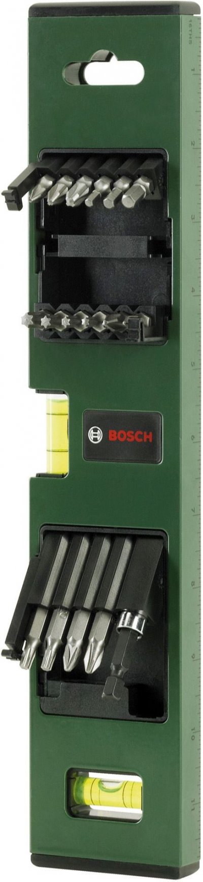 BOSCH  Accessories17 pi&egrave;ces. Embout de vissage + niveau &agrave; bulle 2607017070
