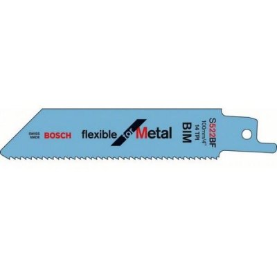 BOSCH  Carte de 2 lames S 522 BF - id&eacute;ale pour le m&eacute;tal - 3 pi&egrave;ces