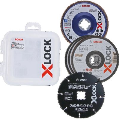 BOSCH  - Coffrets x-lock 125mm pour coupe et pon&ccedil;age 2608619374
