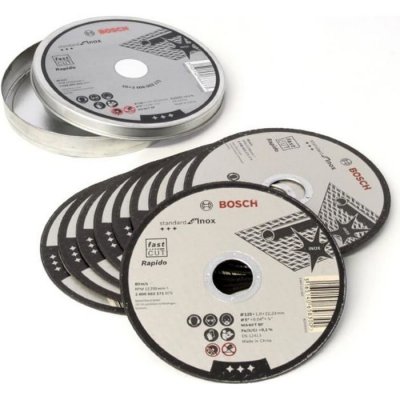 BOSCH  Cutting Disk Straight For Inox Rapido In Dose 10x115.1 Mm Gris