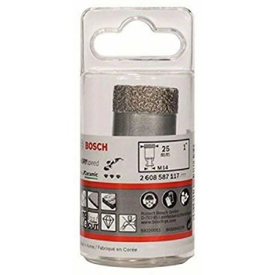 BOSCH  Dry Speed / 2608587117 For&ecirc;t Diamant&eacute; &agrave; Sec Diam&egrave;tre 25 Mm