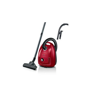 BOSCH  Electrom&eacute;nager BGB38RD2, Aspirateur traineau PowerProtect, Rouge