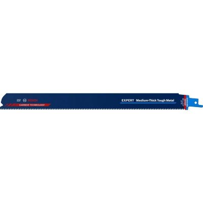 BOSCH  Expert S1255hhm Medium-thick Tough Metal Blade Saw Cut Bleu