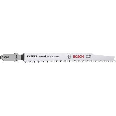BOSCH  Expert T308b Wood 2 Side Clean Jig Saw Blade 3 Units Argent&eacute;