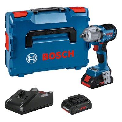BOSCH  Gds18v-450hc+2xpc4.0ah+gal+como+l-boxx Impact Driver Argent&eacute;