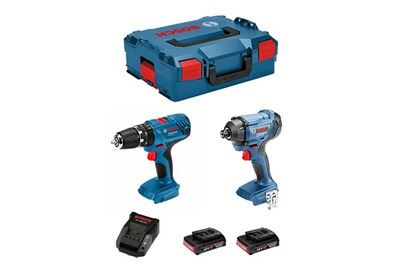BOSCH  Kit GSB 18V-21 GDR 18V-160 (2 x 2,0 Ah AL1820CV L-Boxx 136)