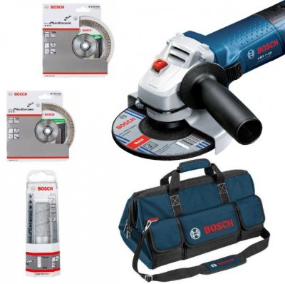 BOSCH  Kit sp&eacute;cial carreleur avec GWS 7-125 Professional - 06159975H2