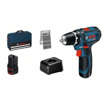 BOSCH  Professional Gsr 12v-15 Electric Screwdriver Kit Bleu