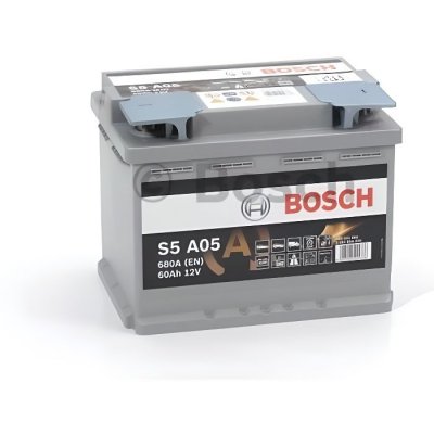 BOSCH  S5a05 Batterie De Voiture Start/Stop Agm 60a/H-680a