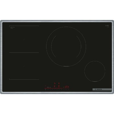BOSCH  serie 6 pvs845hb1e table de cuisson &agrave; induction encastrable 80 cm 4 feux noir