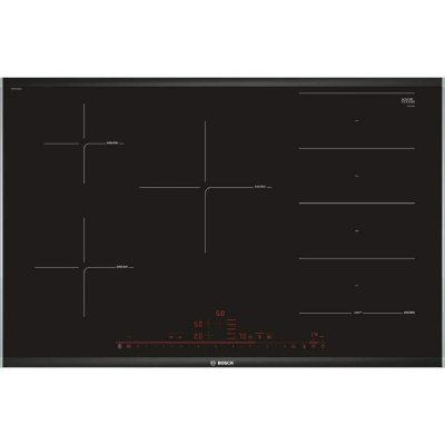BOSCH  S&eacute;rie 8 PXV875DC1E Plaque &agrave; induction 5 zones 80 cm Noir