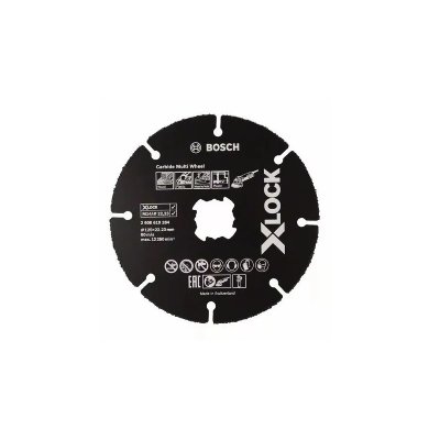 BOSCH  X-lock Carbide Multi Material 125 Mm Noir