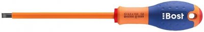 Bost - Tournevis gaine &eacute;lectricien lame plate 2,5 x 50 x 0,4 mm