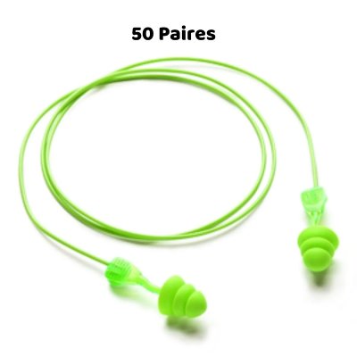 MOLDEX Bouchons d'oreille 33 dB  Twisters Trio Cord