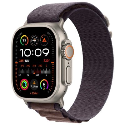 APPLE Boucle Alpine  pour  Watch 49 mm Taille Moyen Indigo