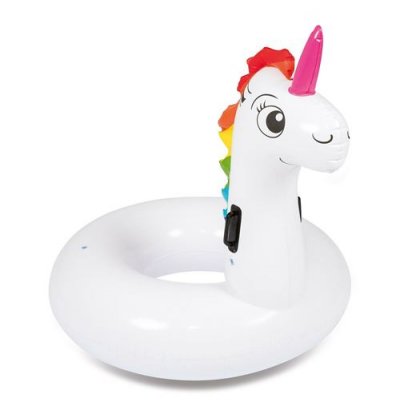 BESTWAY Bou&eacute;e Gonflable Licorne G&eacute;ante Avec Poign&eacute;es 136x131cm