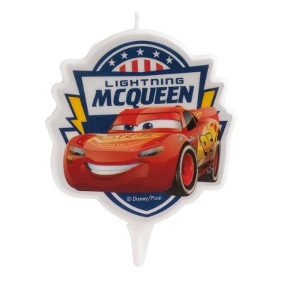 Bougie Danniversaire Cars 2d 7,5 Cm Taille Unique