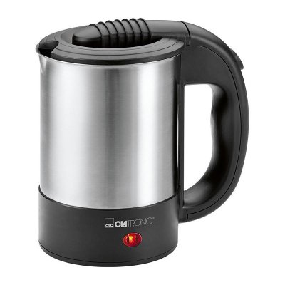 Bouilloire de voyage Clatronic WKR 3624 (Argent&eacute;/Noir)