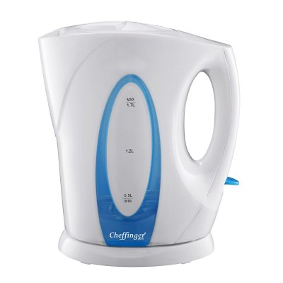 CHEFFINGER Bouilloire Electrique 1,7L Sans Fil Verrouillage S&eacute;curis&eacute;  Blanc