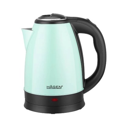 HAGEN Bouilloire &eacute;lectrique 1.8L inox sans fil Vert  HA5525-GRN