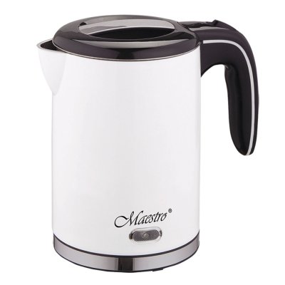 FEEL MAESTRO Bouilloire &eacute;lectrique Maestro en acier inoxydable 1.2L 1500W (Blanc)