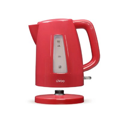 LIVOO Bouilloire &eacute;lectrique sans fil 1.7 l rouge
