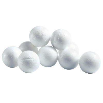  Boule polystyrene diam 50mm - Lot de 10