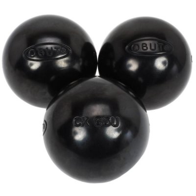 OBUT Boules de p&eacute;tanque Cx.cou noire 75mm -  690g Noir