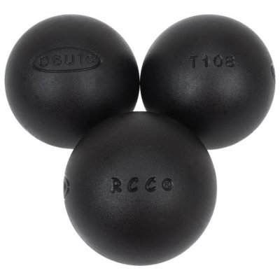 OBUT Boules de p&eacute;tanque Rcc  durete plus 74mm -  680g Noir