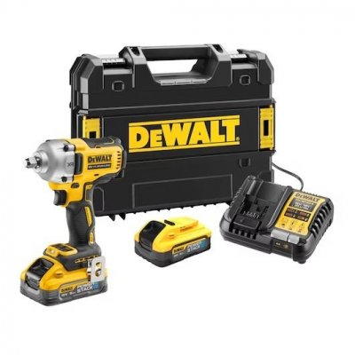 DEWALT Boulonneuse 1/2&rdquo; XR 18V  5Ah Li-Ion Brushless 812 Nm Jonc de S&eacute;curit&eacute; - DCF891H2T-QW