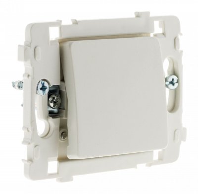 ZENITECH Bouton poussoir bornes automatiques nu - Blanc - Clarys