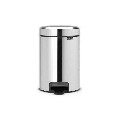 BRABANTIA  Poubelle 3 L Brillant Steel - New Icon