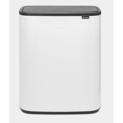 BRABANTIA  Poubelle Bo Touch Bin - 60 L - White