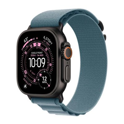 APPLE Bracelet 49 mm Medium Boucle Alpine bleu clair
