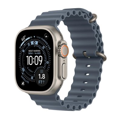 APPLE Bracelet 49 mm Oc&eacute;an bleu maritime naturel