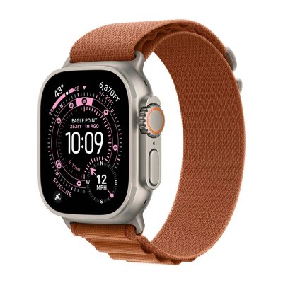 APPLE Bracelet 49 mm Small Alpine terracotta Noir