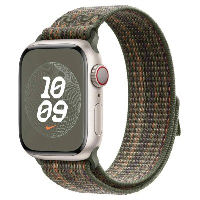 APPLE Bracelet  Watch 41mm Sport Nike S&eacute;quoia/Orange