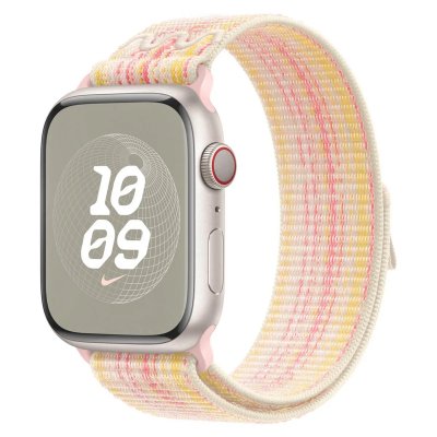 APPLE Bracelet  Watch 45mm Boucle Sport Lum. stel/rose