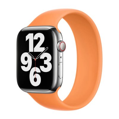 APPLE Bracelet Boucle unique en Silicone  Watch  38/40/41/42 mm - Taille 1 - Marigold