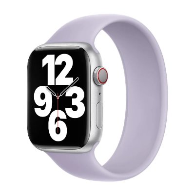 APPLE Bracelet Boucle unique en Silicone  Watch 38/40/41/42 mm - Taille 2 - Purple Fog