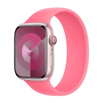 APPLE Bracelet Boucle unique en Silicone  Watch  38/40/41/42 mm - Taille 5 - Pink